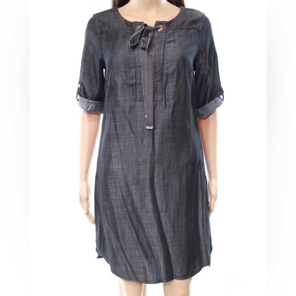 Tommy Hilfiger Denim Lace-Up Dress